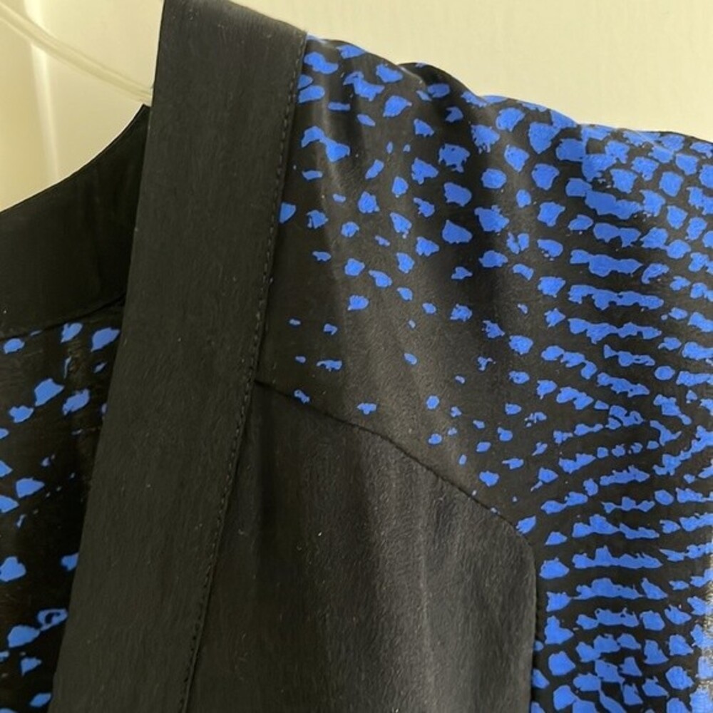Euc Robert Rodriguez Silk Blue Black Python Snake… - image 3